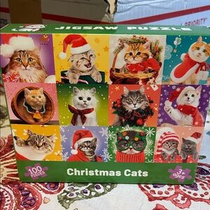 Christmas Cats Jigsaw Puzzle - 100 Pieces